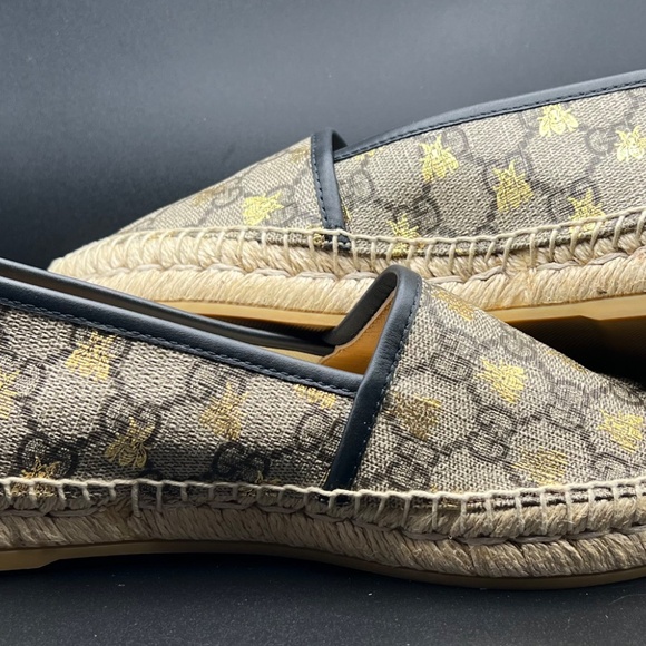 GUCCI Bee GG Supreme Espadrilles | EU 37 - NEW, Never Worn - Picture 10 of 12